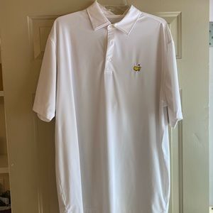 Masters Tech Golf Polo, Mens Large, White, Gently Used